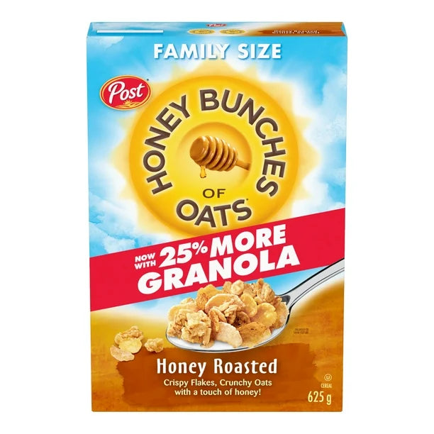 Post Honey Bunches of Oats Honey Roasted Cereal, Honey Roasted Cereal 340g - Image 3