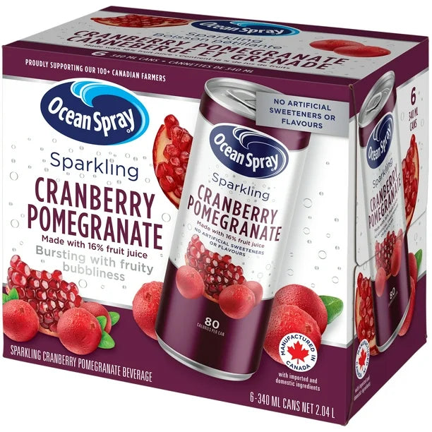 Sparkling Cranberry Pomegranate, Sparkling Cranberry Pomegranate 6x340ml