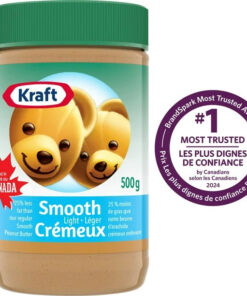 Kraft Smooth Light Peanut Butter, 500 g Jar, 500g