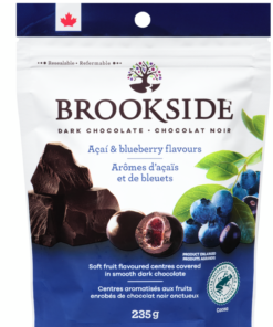 Brookside Dark Chocolate Acai & Blueberry Chocolate 235g Prepared in Canada Popular Snack