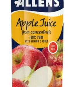 Allen's Brand Pure Apple Juice Low Acid, 1 L Prepared in Canada Unsweetened Beverage Drink Juice Pantry