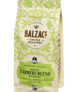 Balzac's Farmers Blend Whole Bean Coffee 340 g Prepared in Canada Organic Farmer's Blend Pantry Breakfast Beverage