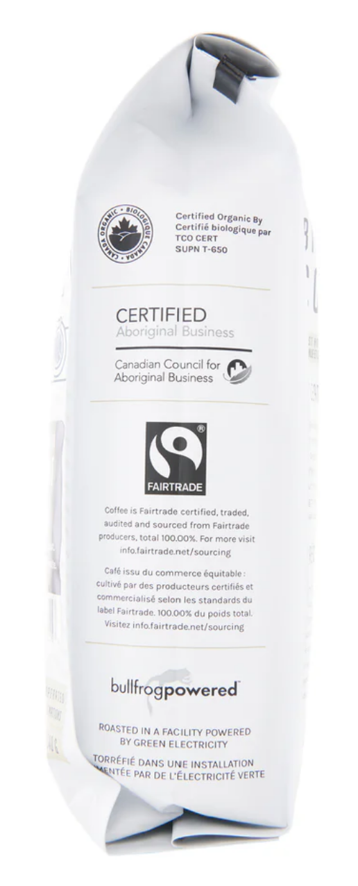 Birch Bark Coffee Co Whole Bean Coffee Organic Two-Spirit Dark Roast, 340 g Product of Canada Pantry - Image 3