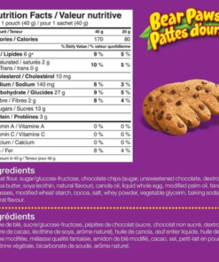 Bear Paws Brand Chocolate Chip Family Pack Soft Cookie, 480 g Kids Tea Time Snack Canadian Pantry - Image 4