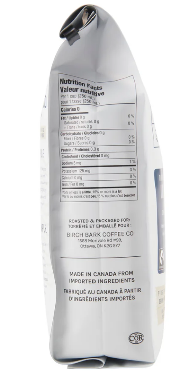 Birch Bark Coffee Co Canadian Whole Bean Coffee Organic Indigenous Espresso Roast, 340 g Canadian Brand Breakfast Coffee - Image 3