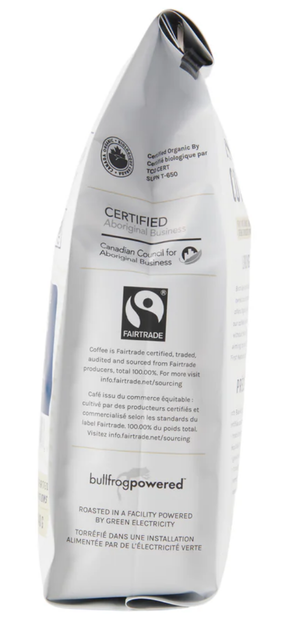 Birch Bark Coffee Co Canadian Whole Bean Coffee Organic Indigenous Espresso Roast, 340 g Canadian Brand Breakfast Coffee - Image 4