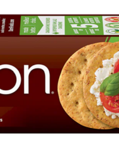Breton Brand Garden Vegetable Crackers, 200-g Made in Canada Snack Appetizer Crackers Pantry