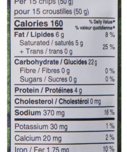 Alternative view of Cedar Valley Pita Chips Garlic & Herb, 180 g Made in Canada Non GMO Local Ontario Chips Snack