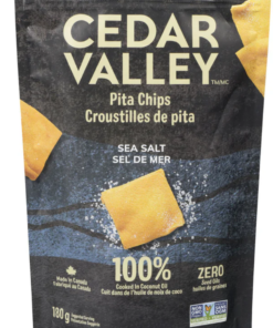Cedar Valley Sea Salt and Pita Chips, 180 g Made in Canada Local Ontario Brand Chips Snack