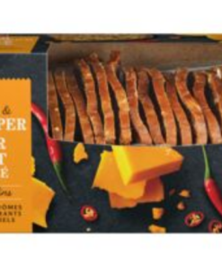 Irrésistible Brand Cheddar and Spicy Red Pepper Crackers 150 g Made in Canada Appetizer Spicy Crackers Snack