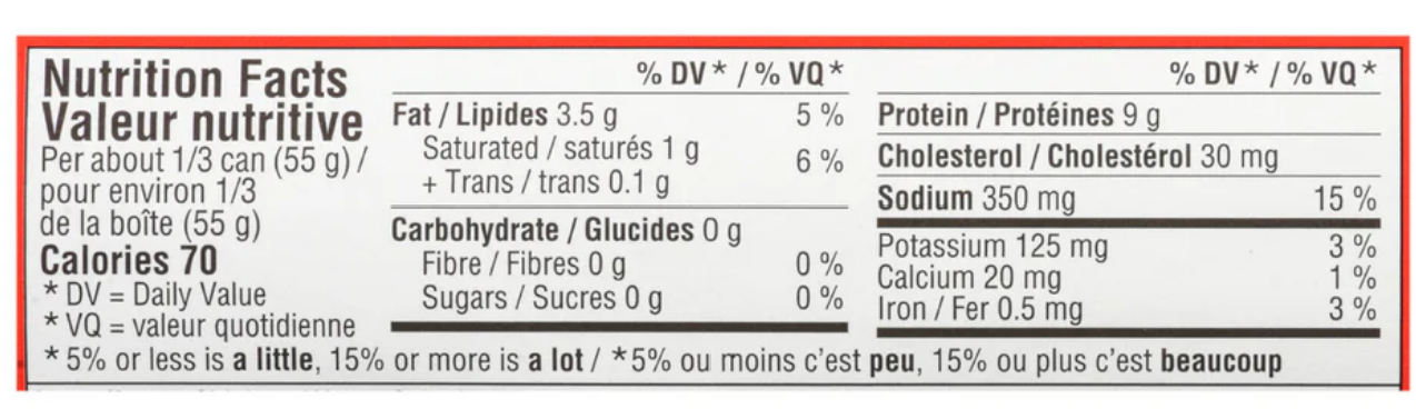 Maple Leaf Brand Flakes of Chicken - 156g Can Canned Chicken High Protein Meat Canadian Pantry Food - Image 2