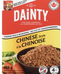 Dainty Brand Cooked Rice & Seasoning Chinese Style, 265 g Chinese Asian Quick Rice Meal Side Dish Made in Canada