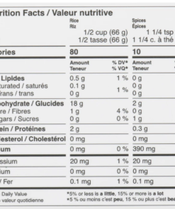 Dainty Brand Cooked Rice & Seasoning Chinese Style, 265 g Chinese Asian Quick Rice Meal Side Dish Made in Canada - Image 3