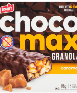 Chocomax Le Clerc Brand Caramel Coated Chewy Granola Bars 5pk. - 175g Made in Canada Snack Chocolate Bar