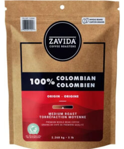 Zavida 100% Colombian Premium Whole Bean Coffee, 2.268 kg