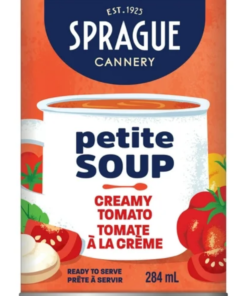 Sprague Brand Creamy Heirloom Tomato Soup Canned Goods Ready to Eat Soup Pantry Made in Canada