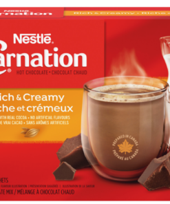 Nestle Carnation Brand Hot Chocolate 10 x 25g Sachet Canadian Classic Prepared in Canada