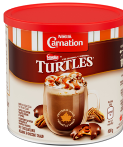 Nestlé TURTLES Hot Chocolate Mix 400g Plastic Can Popular Prepared in Canada Cold Weather Drink