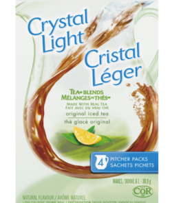 Crystal Light Brand Iced Tea Powdered Drink Mix Pitcher Packs 30.9 g Canadian Quick Beverage Product Pantry