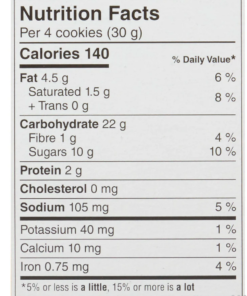 Dare Brand Breaktime Cookies Oatmeal, 250 g Made in Canada Popular Tea Time Snack Cookies Canadian Pantry - Image 3