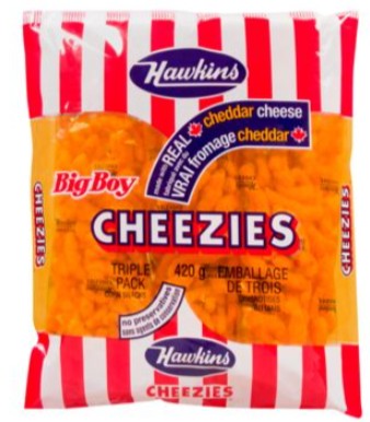 Cheezies Cheddar Corn Snacks, Cheezies 420g