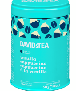 Davids Tea Brand Loose Leaf Tea Black Tea Vanilla Cappuccino 50g Prepared in Canada Tea Hot Beverage Canadian