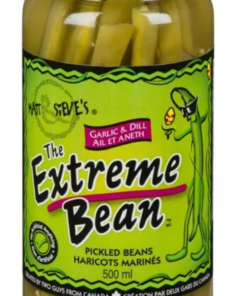 THE EXTREME BEAN Garlic and Dill Pickled Beans, 500 mL Made in Canada Green Beans Pickled Pantry