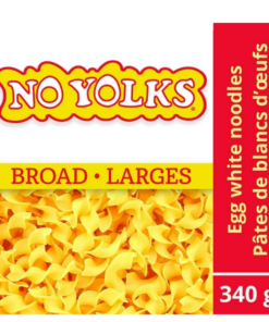 Alternative view of No Yolks Broad Egg White Noodles Low Sodium Pasta, 340 g Made in Canada Popular Brand Pantry Staple Pasta