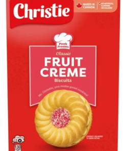 Christie Peek Freans Fruit Crème Filled Cookies, Biscuits, 300 g Made in Canada Tea Pantry