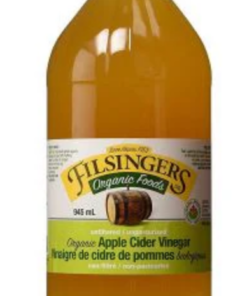Filsinger's Brand Organic Apple Cider Vinegar 945 mL Made in Canada Healthy Apple Cider Vinegar Glass Bottle Pantry