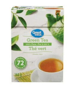 Great Value Green Tea, 144 g, 72 tea bags