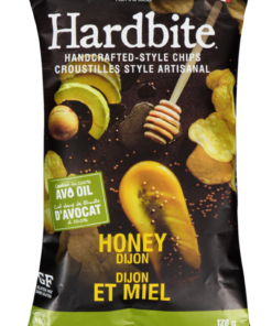 HARDBITE Canadian Brand Gluten Free Handcrafted-Style Chips 128g Honey Dijon Snack Chips