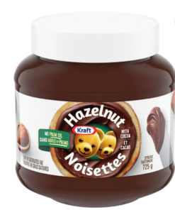 Kraft Canadian Brand Hazelnut Spread With Cocoa Prepared in Canada 725g Plastic Jar Pantry