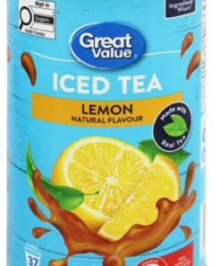 Great Value Lemon Iced Tea Drink Mix, 1 kg Made in Canada Quick Sweet Lemon Ice Tea Beverage