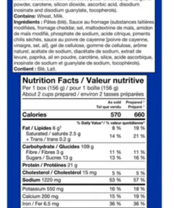 Alternative view of Kraft Dinner KD Brand Spicy Cheddar Macaroni & Cheese, 156g Made in Canada Quick Dinner Ready Meal Snack