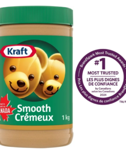 Kraft Smooth Peanut Butter, 1kg Popular Peanut Butter Made in Canada
