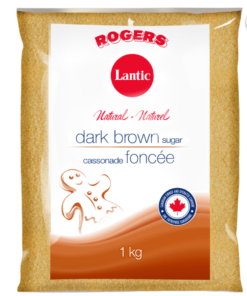 Lantic Brand Natural Dark Brown Sugar 1 kg Made in Canada Pantry Staple for Baking Muffins CakeCooking