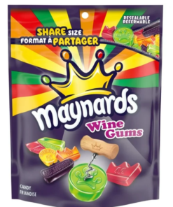 Maynards, Wine Gums Candy, Gummy Candy, Sharing Size, 315 g Made in Canada Sweet Chewable Snack