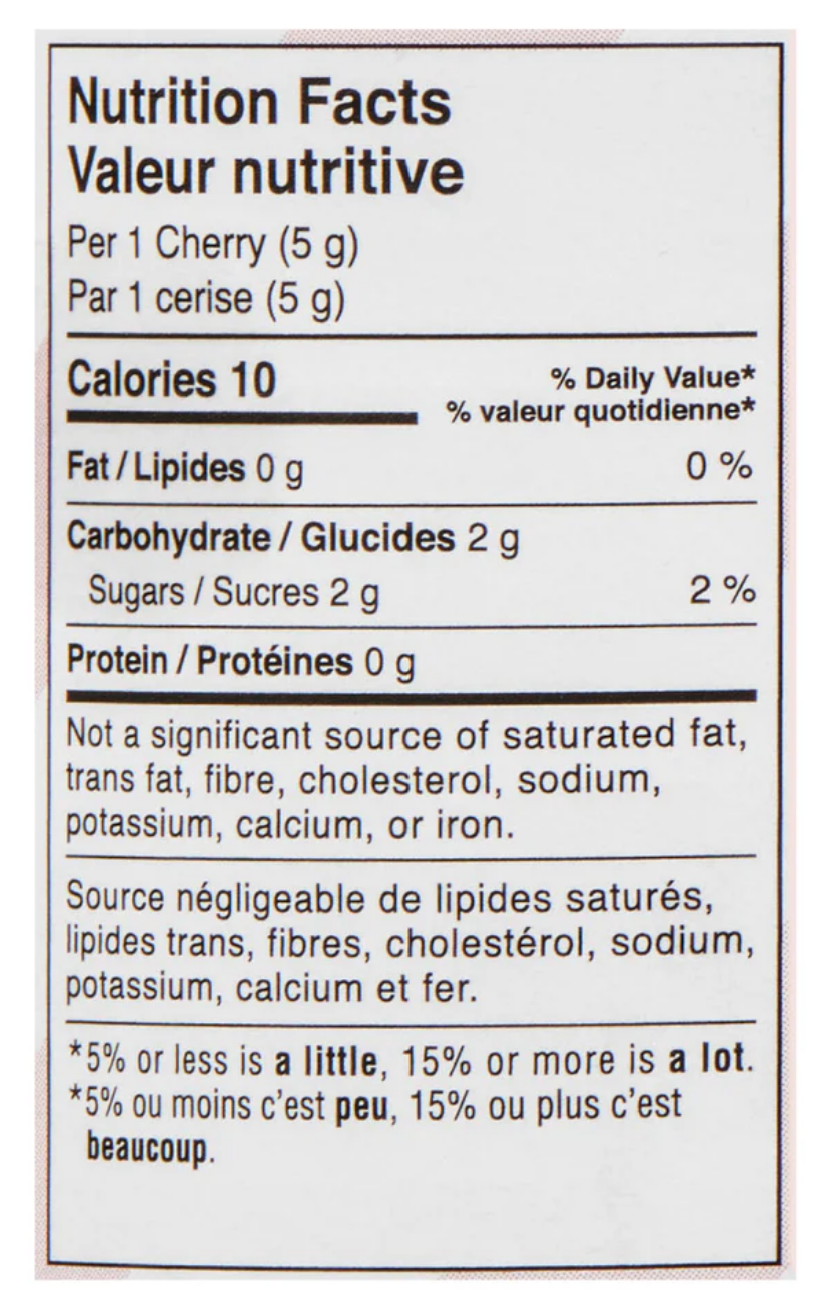 Daltons Maraschino Cherries, 375-ml Baking Essential Quebec Brand Made in Canada Canned Jar Cherries - Image 2