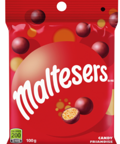 Maltesers Milk Chocolate Crunchy Candy Bites, Bag 100g Prepared in Canada Chocolate Bites Snack