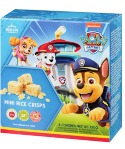 Joseph's Nutless Clusters Brand Mini Rice Crisps Paw Patrol TV Kids Cartoon Prepared in Canada Square 120G Snack