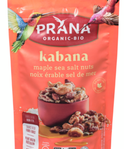 Prana Brand Kabana Nuts, Maple Sea Salt Prepared in Canada Nuts Healthy Snack Pack 150g