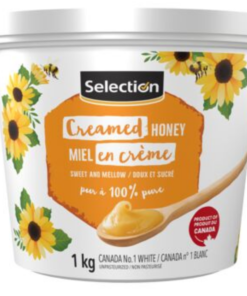 Selection Brand Creamed Honey 1 KG Plastic Packaging Made in Canada Sweet Spread for Morning Toast Spread Pantry
