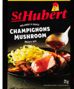 St Hubert Quebec Brand Mushrooms Gravy Mix - 21g Sachet for Meat Condiment Gravy Sauce Popular Pantry Canadian