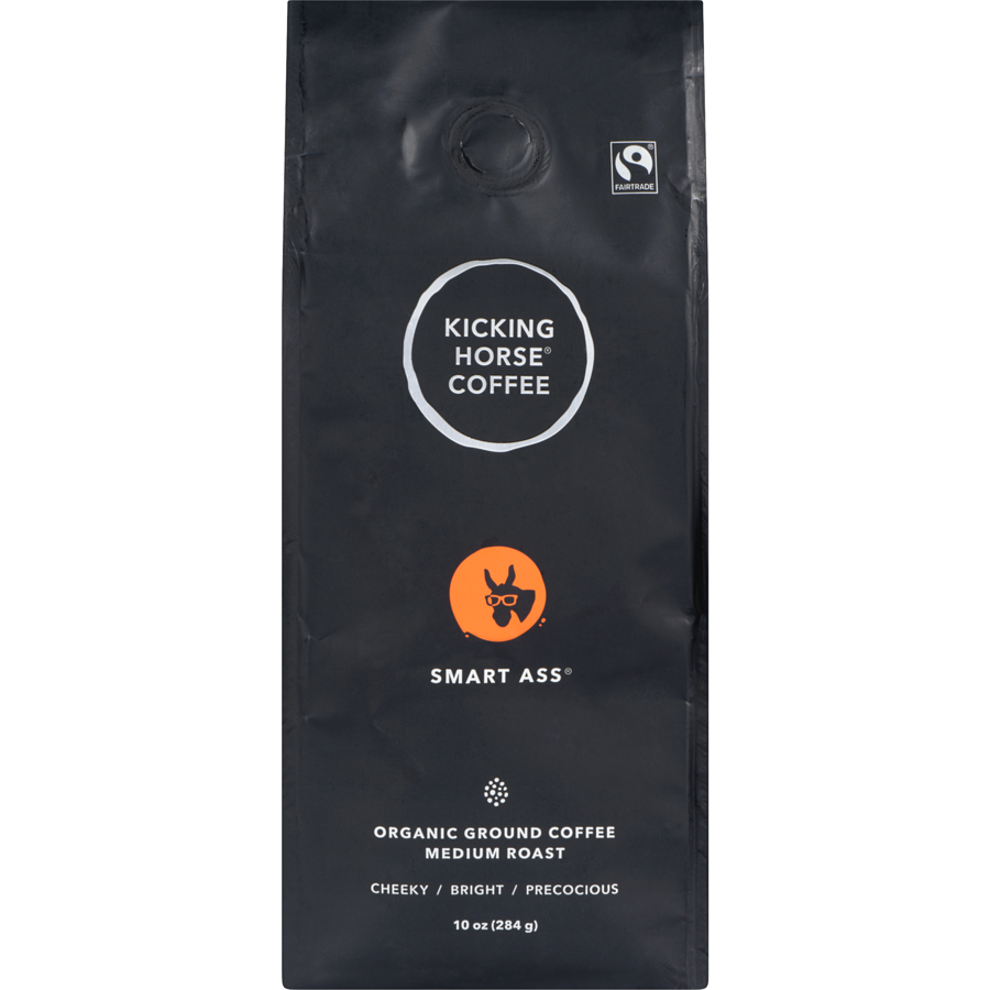 Organic Fairtrade Medium Roast Ground Coffee, Smart Ass