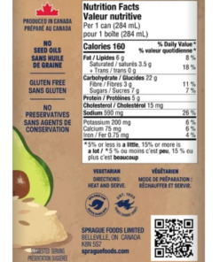 Alternative view of Sprague Brand Creamy Mushroom Risotto, 284 mL Made in Canada Canned Soup Ready Meal Petite Soup