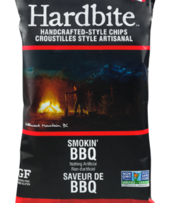 Hardbite Brand Handcrafted-Style Chips, BBQ Sweet Potato Chips 150 g Made in Canada Chips Snack Pantry