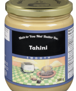 Nuts to You Brand Tahini 500g Glass Jar Prepared in Canada Snack Toast Spread Sesame Seed Paste Pantry
