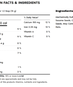 Alternative view of Nuts to You Brand Tahini 500g Glass Jar Prepared in Canada Snack Toast Spread Sesame Seed Paste Pantry