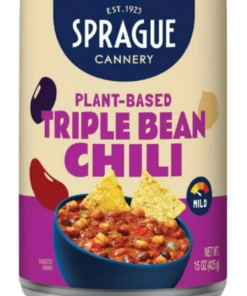 Sprague Cannery Plant Based Triple Bean Chili Canned Pantry Good Canadian Made Staple